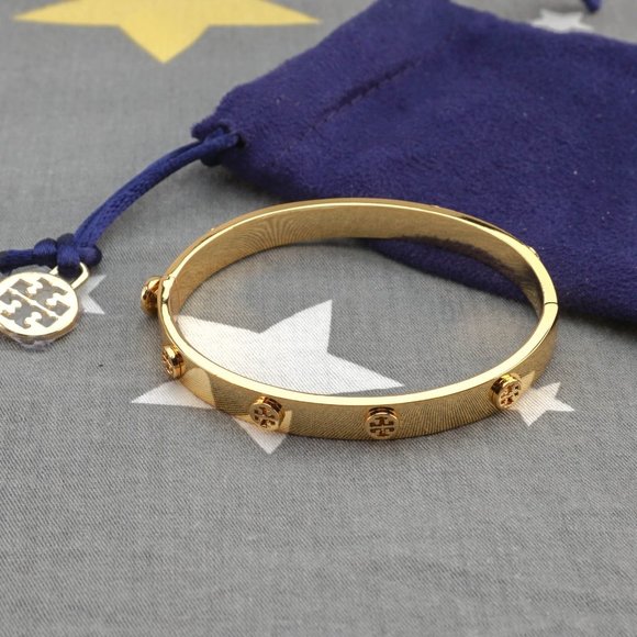 NWT Tory Burch Miller Stud 7mm Bracelet in Gold (Brand New) Medium - Picture 6 of 6